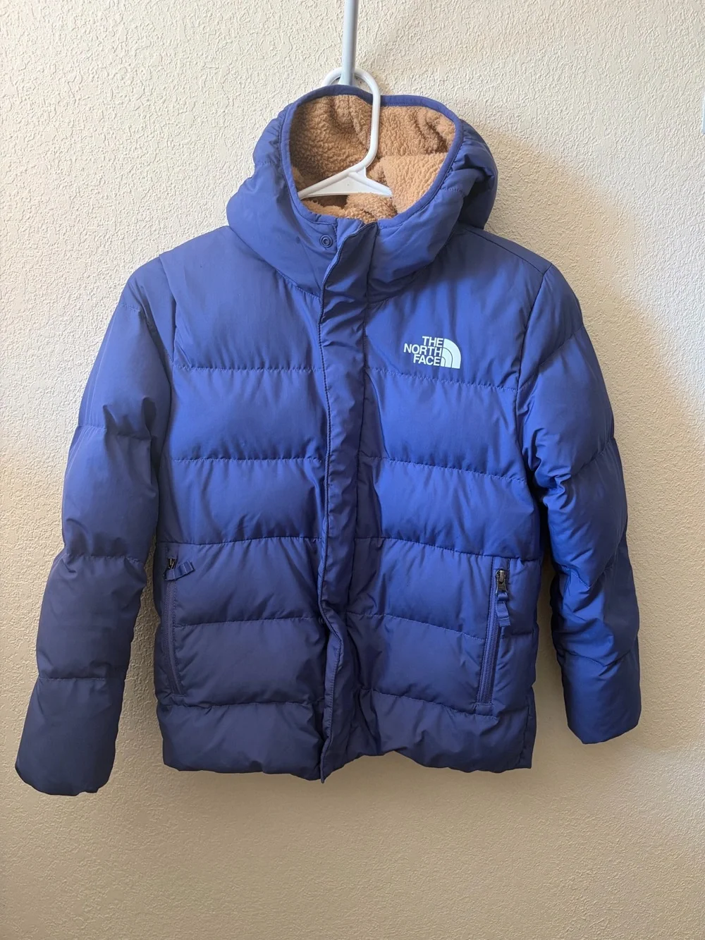 The North Face Boy's North Down Fleece-Lined Parka Cave Blue